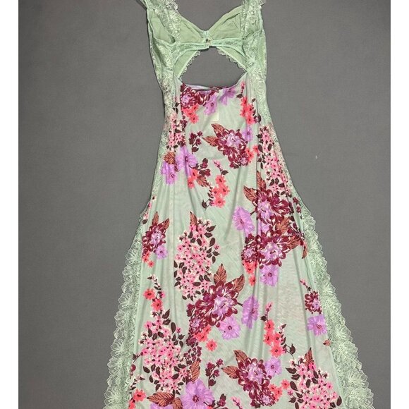 NWT x Intimately FP Suddenly Fine Maxi Slip Dress Sage Combo XL Brit Eady’s dres - Picture 5 of 14